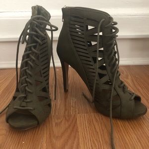 Geometric cut out heels